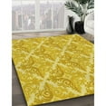 thumbnail image 2 of Ahgly Company Indoor Square Patterned Banana Yellow Area Rugs, 6' Square, 2 of 6