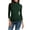 Green, variant on Women's Turtleneck Tops 3/4 Sleeve Slim Blouse Casual Basic High Neck Solid Fashion Comfy Street Tee, Black S