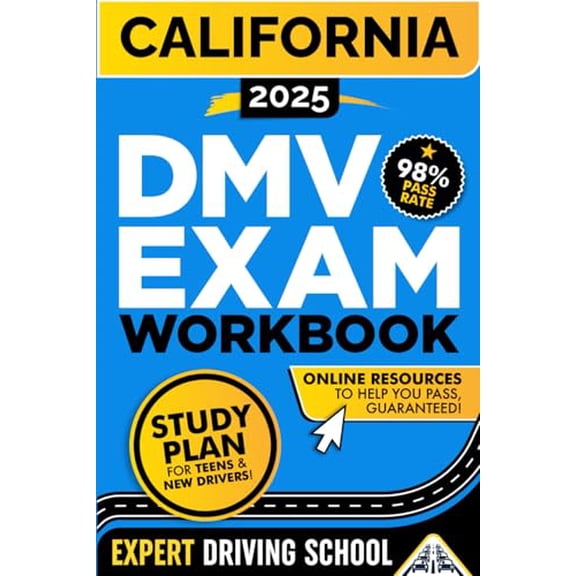 Pre-Owned California DMV Exam Workbook: 400+ Practice Questions to Navigate Your DMV Exam With Confidence (DMV practice tests)