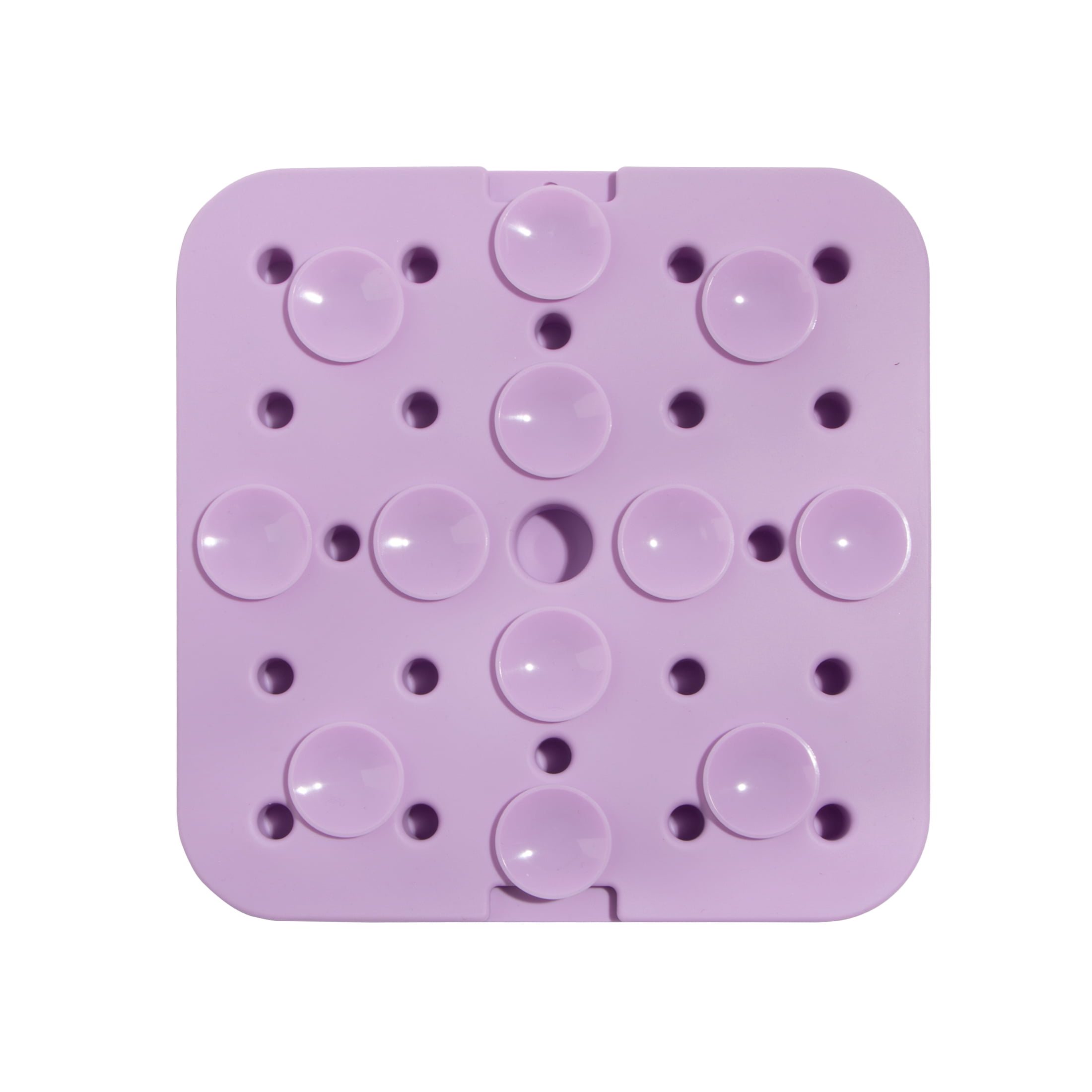 Oodles Silicone Smiley Daisy Dog Slow Feeder Lick Mat, Purple, One Size