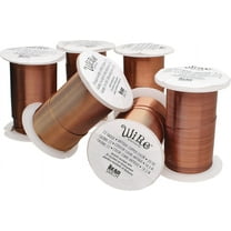 The Beadsmith Wire Elements Antique Copper Color Lacquered Tarnish-Resistant Copper Wire for Jewelry Making, 20 Yards, 18.29 Meters Each Spool (18, 20, 22, 24, 26, & 28 Gauges)