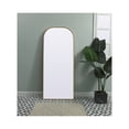 thumbnail image 2 of Metal Frame Arch Full Length Mirror 28x66 Inch in Brass, 2 of 8