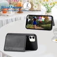 thumbnail image 3 of for iPhone 11 Case with Card Holder,Kickstand for iPhone 11 Wallet Case,RFID Blocking,Camera Protector,PU Leather Shockproof Protective Flip Cover for iPhone 11 Phone Case (Black), 3 of 14