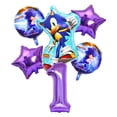 thumbnail image 4 of Juego de 6 globos digitales para fiesta temática de Sonic The Hedgehog para niños, productos decorativos de cumpleaños de Sonic, juguetes para niños, globos de helio, 4 of 5