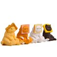 thumbnail image 4 of UDIYO 4Pcs Cute Toast Cats Mini Figurine Kids Toy DIY Fairy Garden Cake Ornaments, 4 of 6