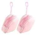 thumbnail image 1 of 2 piezas de monedero de peluche para niños, bolso de peluche para niña, lindo monedero pequeño con llavero., 1 of 6