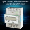 thumbnail image 1 of Medidor electrónico de KWh, medidor eléctrico digital LCD trifásico y cuádruple, medidor eléctrico de riel DI, máxima comodidad, 1 of 8