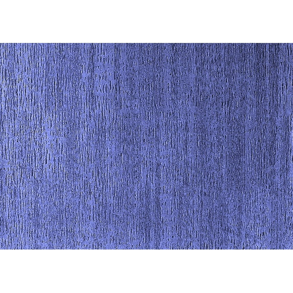 Ahgly Company Machine Washable Indoor Rectangle Oriental Blue Industrial Area Rugs, 3' x 5'