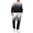 78#Black, variant on Men's Sweatshirt and Sweatpants 2 Piece Set Oversized Joggers Tracksuit for Men Lounge Sport