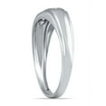 thumbnail image 2 of SZUL Men's 10K White Gold Ring with 7 Round Genuine Diamonds, 2 of 5