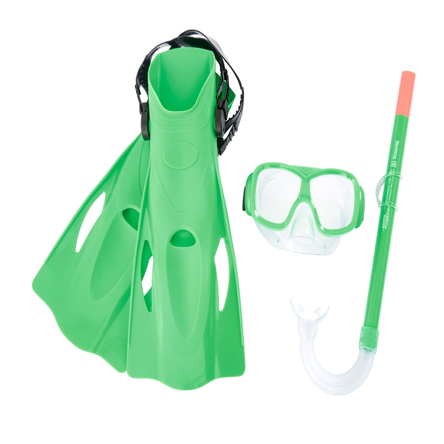 Bestway 4 Piece Hydro Pro Snorkel Set, Green