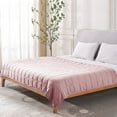 thumbnail image 3 of Costway 25lbs Heavy Weighted Blanket 3 Piece Set w/Hot & Cold Duvet Covers 60''x80''Pink, 3 of 9