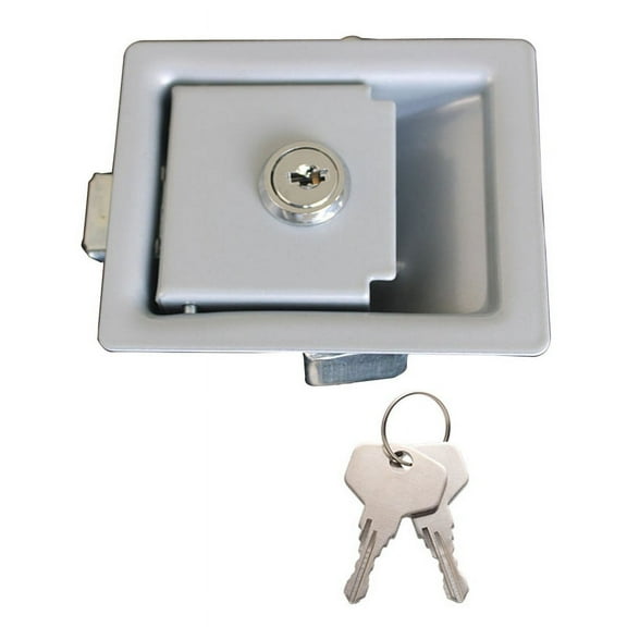Universal RV Paddle Entry Door Lock For Latch Handle Knob Motorhome Entrance Door Lock Travel Trailer Safety Lock ,Simple to Install