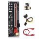 thumbnail image 1 of Matsuzay Convertidor de tarjeta adaptadora PCI-E, indicador LED, extensor de tarjeta gráfica PCI- de 6 pines con Cable USB 3,0, velocidad de Electrónica miscelánea, 1 of 6