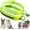 Bright Green, variant on Extra Small Dog Collar with Bell, 2-Pack Puppy Collar with Bells Reflective Kitten Cat Collars Adjustable Buckle for Tiny Little XS XSmall Small Breed Pets Dogs Girls Female Chihuahua