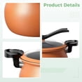 thumbnail image 3 of Micro Pressure Cooker for Home Use, Maifan Stone Non-Stick Coating, Large Capacity Pressure Cooker with Glass Lid, Multifunctional Pressure Cooker for Stewing, Braising, and Soup, 3 of 6