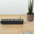 Globe Electric Watt Designer Series 6ft 3Outlet USB Surge Protector Power Strip
