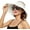 Beige, variant on Women's Wide Brim Straw Sun Hat UPF 50+ UV Protection - Foldable Packable Summer Beach Visor Cap for Outdoor Travel