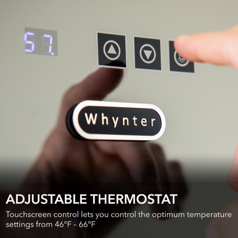 Whynter 20-Bottle Thermoelectric Wine Cooler, Black
