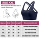 thumbnail image 2 of Ropa interior deportiva de alto impacto para mujer, ropa interior deportiva para correr con tiras cruzadas en la espalda, ropa interior con copas desmontables - Azul marino, 2 of 5