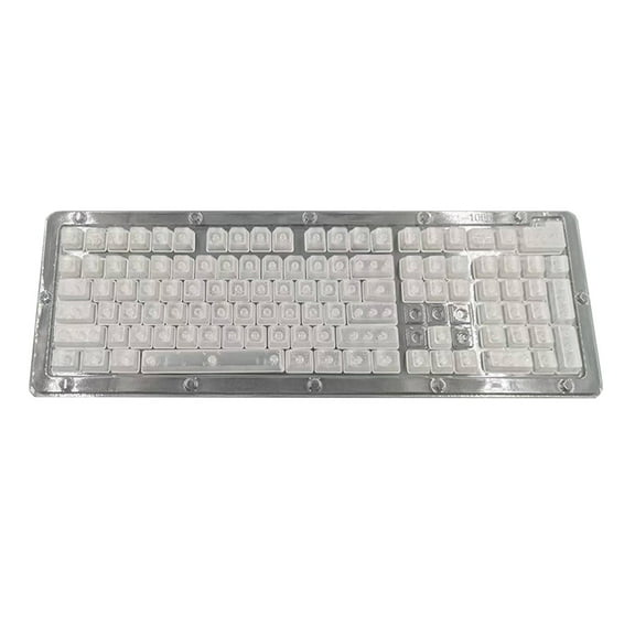 Translucent Keycaps for Backlit Keyboards Anti-Slip Texture & 107-Key Compatibility