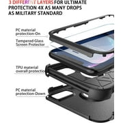 Diverbox Compatible for iPhone Xr Case [Shockproof] [Dropproof] [Dust-Proof],Heavy Duty Protection Phone Case Cover for iPhone XR (Black)