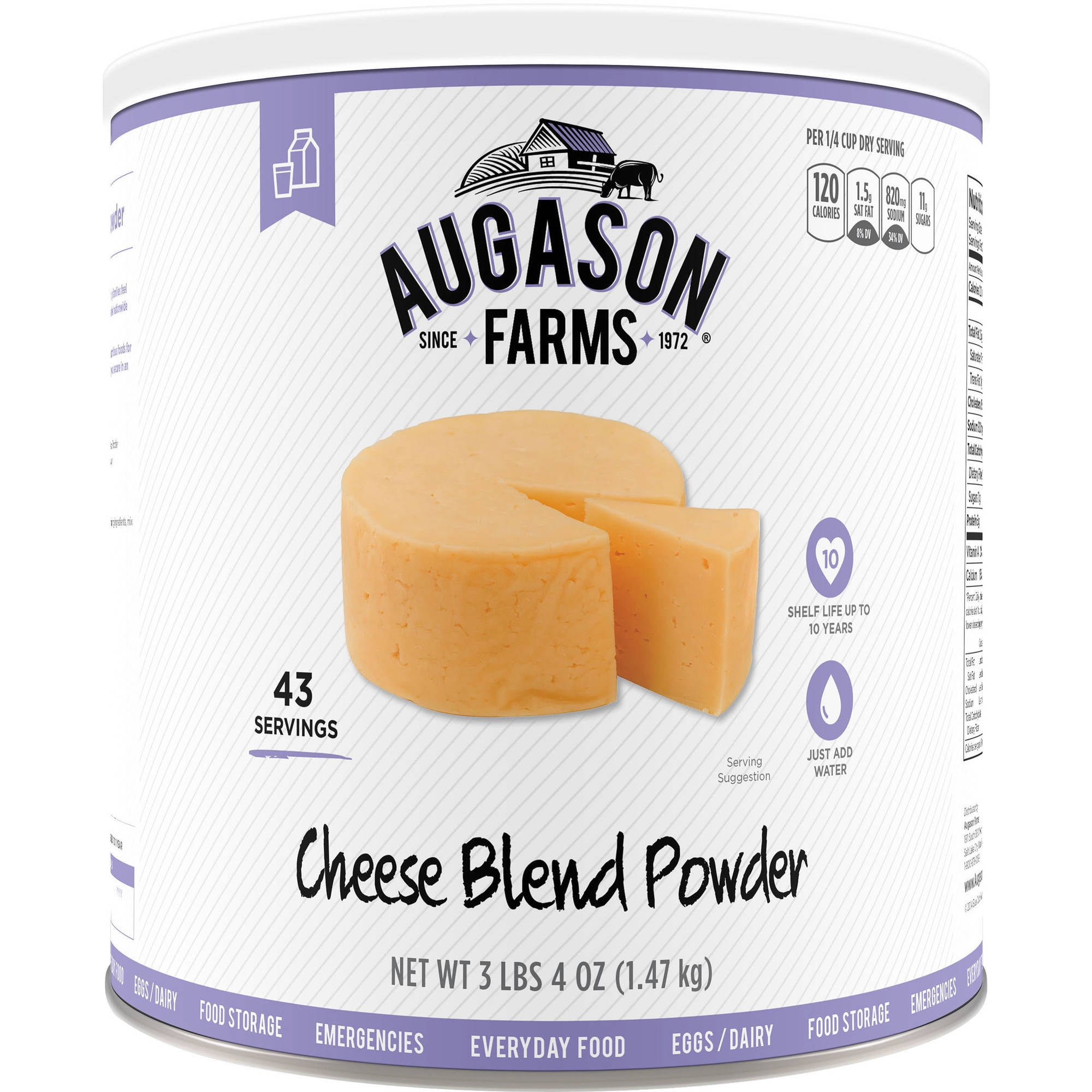 Augason Farms Emergency Food Cheese Blend Powder, 3 lb by Generic