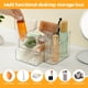 thumbnail image 3 of Organizador de maquillaje Imakmasion con 5 compartimentos, transparente, 3 of 7