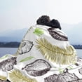 thumbnail image 5 of XMXT Flannel Throw Blanket for Couch, Warm Coconut Fruit Leaf Print Bed Sofa Decor Blankets for Home Bedroom, 80 x 60 inches, 5 of 8