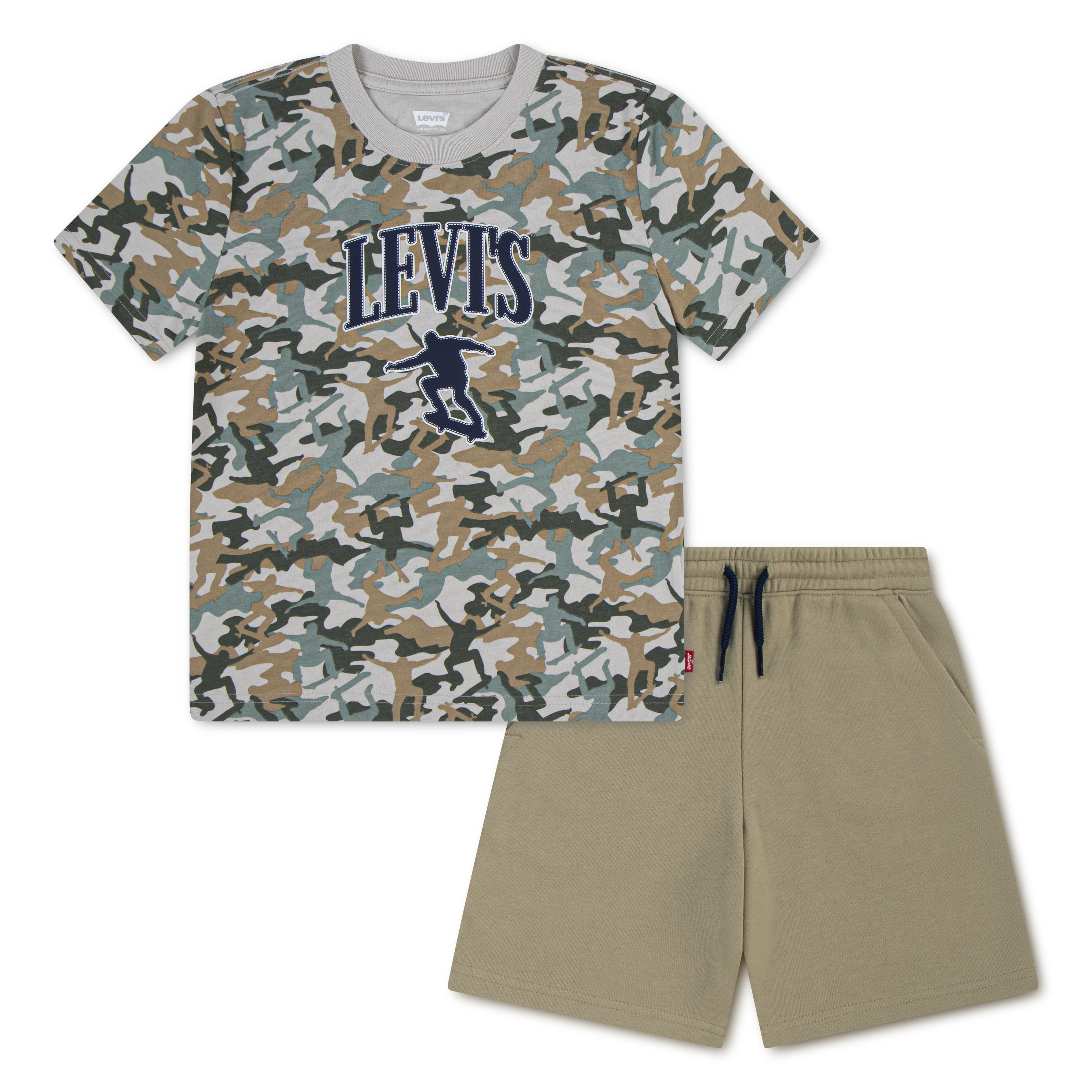 Levi Boys Skate Camo Tee & Short Set, Sizes 4-7