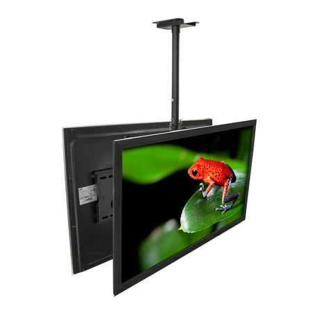 Haier Component Tv - Mount-It! Dual Screen Rotating and Tilting Ceiling Mount for Samsung, Sony, LG, Sharp,Vizio, Haier, Toshiba, Sharp, Element,Westinghouse, 4K, 32, 40, 42, 48, 50, 55, 60, 65, 70, 75 Inch TVs (MI-502B)