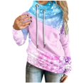 thumbnail image 4 of Sudaderas Navideñas de Cuello Redondo Para Mujer, Camisetas de Manga Larga Con Estampado de Moda, Cómodas, Transpirables, Con Capucha Y Cordón Odeerbi ODB203354, 4 of 7
