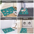 thumbnail image 4 of Salouo Giraffes Doing Various Yoga Pattern Outdoor Indoor Sturdy Doormats 16’’×24’’, Anti Fatigue Soft Flannel Thick Door Mat,Non-Slip Rectangle Rug Cushion, 4 of 7