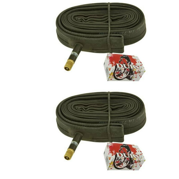 2 Duro TUBE 700 X 18C/23C/25C 33MM STANDARD SCHRADER/VALVE. Set of Tube. Pair of Tubes. Two Tubes.