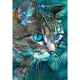 thumbnail image 1 of Kit de bordado completo de punto de cruz DIY Animal de gato estampado para la decoración del hogar Tmvgtek Oficina Multiescena Multifunción, 1 of 9