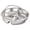 B, variant on Stainless Steel Divided Serving Tray with Handle, Multi-Compartment Snack and Meal Server for Home Parties, Gatherings, Camping, Picnics, and Buffet Style Dining