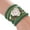 Green, variant on Soumake Women Vintage Multilayer Faux Leather Alloy Braided Bracelet Wrist Watch Jewelry
