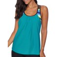 thumbnail image 4 of Womens Striped Printed Strappy Racerback Tankini Swim Top No Bottom S - XXXL, 4 of 5