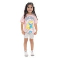 thumbnail image 5 of Smurfs Toddler Girls Smurfette Graphic Tee and Bike Shorts Set, 2-Piece, Sizes 2T-5T, 5 of 7