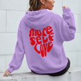 thumbnail image 5 of Sales Today Clearance Graphic Hoodies for Women Women's Long Sleeved More Self Love Letter Printed Hoodie Hoodie Hoodie, 5 of 6