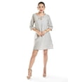 thumbnail image 1 of Vestido de lino a rayas Roman Fashion /Juvenil, 4085 (Líneas negras) negro M, 1 of 5