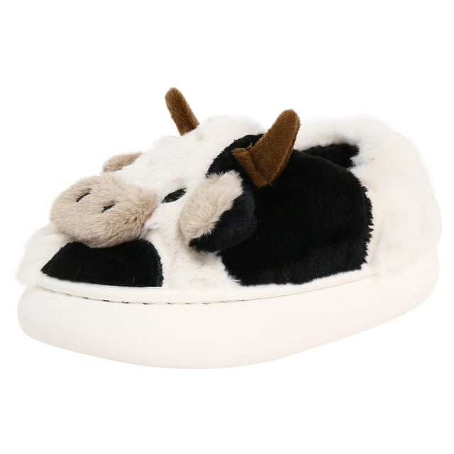 Chaussons Filles Design Cartoon Élégant Confortables Semelle Plate pour Automne et Hiver Chaussures Confortables pour Enfants Chaudes et Adorables Chaussures d'Intérieur Décontractées
