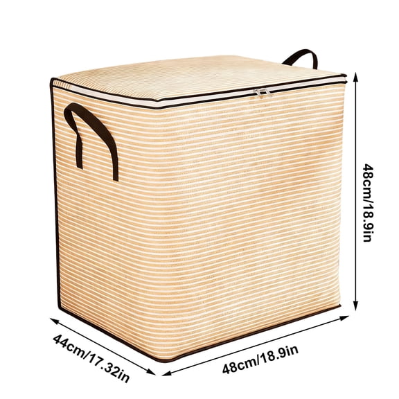 Lzobxe Organizers and Storage with Zippers, Lids and Handles, Enclosed Luggage Organizer Bags for Clothing, Comforters, Bed Sheets, Pillows and Toys