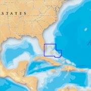 7" Blue and Brown North Bahamas on SD/micro SD Marine Chart