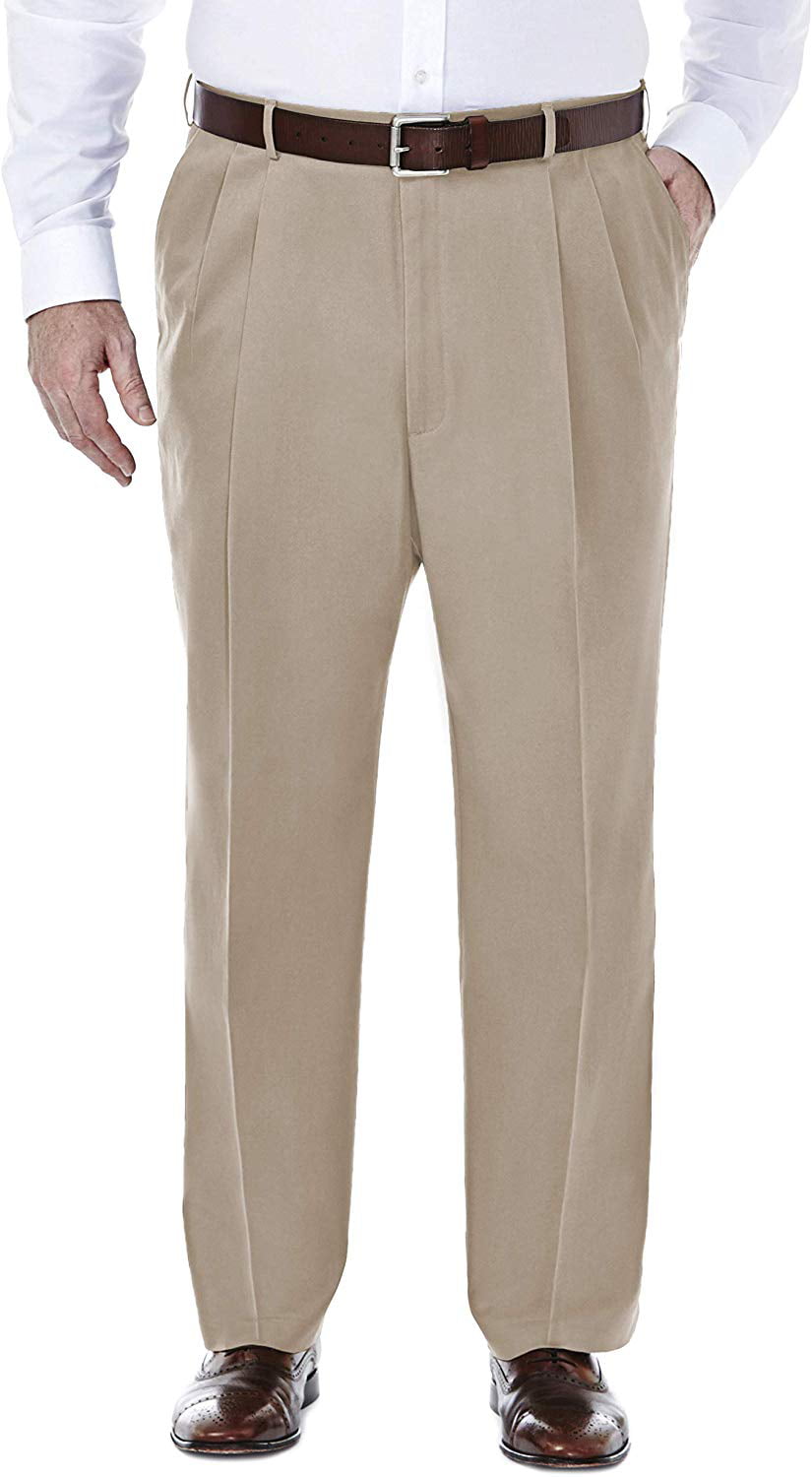 Mens Dress Pants 44x38 Big & Tall Pleated Stretch 44 - Walmart.com