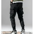 thumbnail image 4 of TSHXS Men'S Athletic Pants Elastic Waist Pants Men Men'S Casual Cargo Sweatpants Waist Drawstring Joggers Hiking Pants For Men With Pockets L, 4 of 7