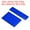 Blue, variant on Uxcell Reflective Patch 1"x4" 2"x3", 5 Pcs Safety Appliques, Blue