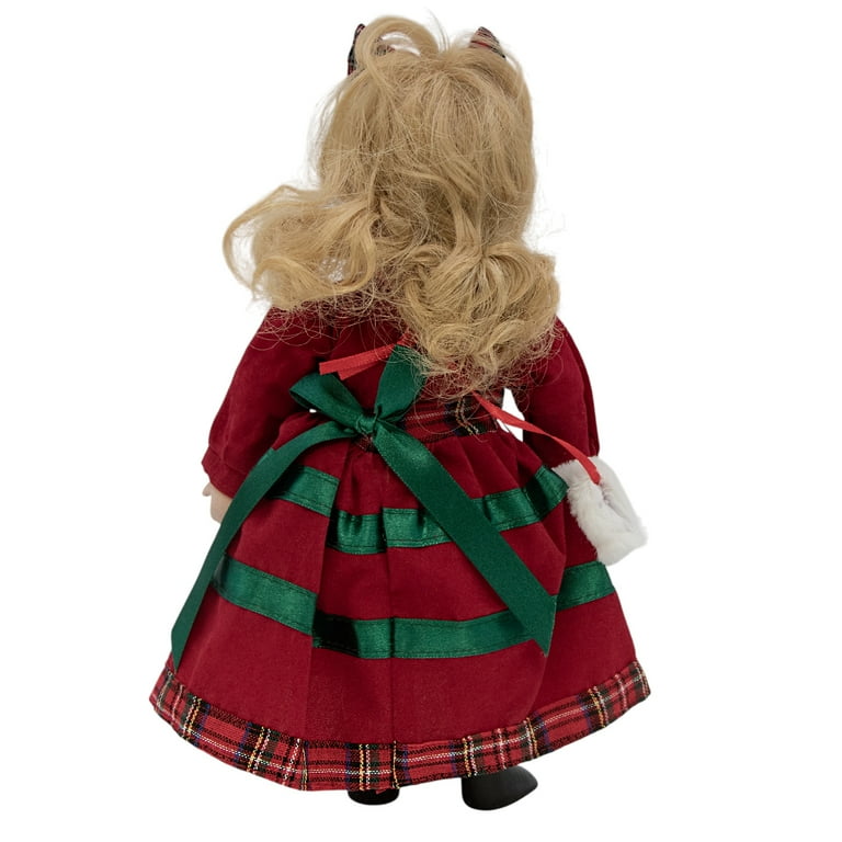 porcelain doll red dress Collector's Choice Bisque Porcelain Dolls with Red Dresses