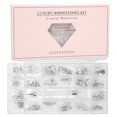 thumbnail image 1 of Glass Rhinestones, 21 Grid Storage 6 X 0.4in Nail Rhinestones With Storage Box For Nail Salon, 1 of 8