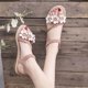 thumbnail image 4 of Amzcrzy Zapatos de mujer,Zapatos de mujer,Zapatillas de mujer, Sandalias de verano para mujer, informales, con flores y punta abierta Sandalias Mujer Zapatillas De Casa, 4 of 5